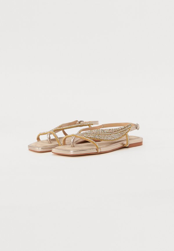T-bar sandals - combi bronze4