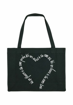 FLOWERS PRINT - Shopping bag - black