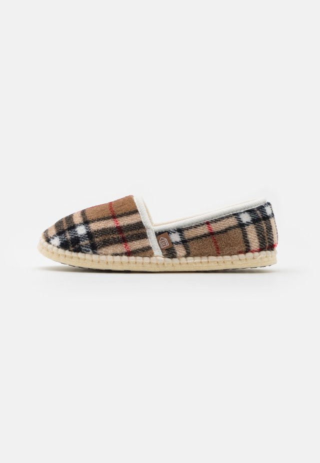PANTOUFLE CLASSIC CHECK UNISEX - Tohvelit - beige
