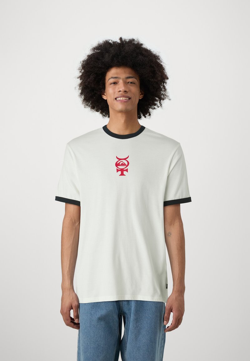 Quiksilver MERCURY RINGER TEE UNISEX - Triko s potiskem - snow white