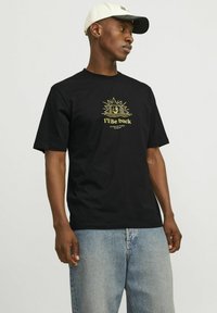 Jack & Jones Triko s potiskem - black