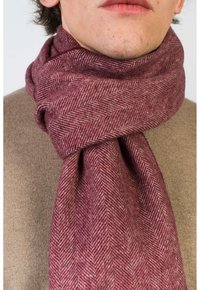 Dalle Piane Cashmere HERRINGBONE - Sjal / Tørklæder - bordeaux