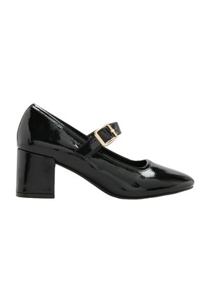 Friends Like These, REGULAR FIT - ROUND TOE MID BLOCK HEEL MARY JANE COURT SHOES FIT - Classic heels - black patent