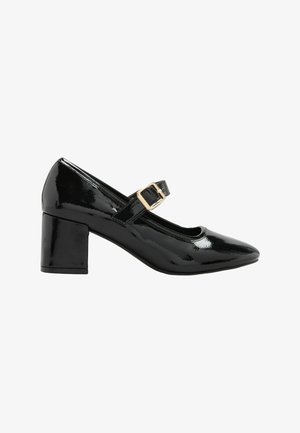 Friends Like These, REGULAR FIT - ROUND TOE MID BLOCK HEEL MARY JANE COURT SHOES FIT - Classic heels - black patent