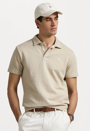 LOOPBACK FLEECE POLO-COLLAR SWEATSHIRT - Polo - stoneware grey