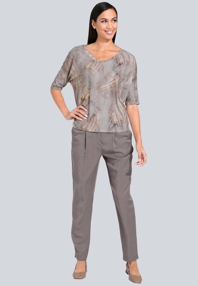 Damen T-Shirts | Alba Moda T-Shirt print beige - FT03120 Damen T-Shirts | Alba Moda T-Shirt print beige - FT03120