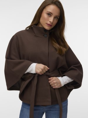 Vero Moda BABETTEROSA - Cape - chocolate brown