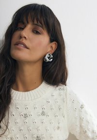 Next EMBELLISHED GEM SHORT SLEEVE - REGULAR FIT - Tricou cu imprimeu - white ecru