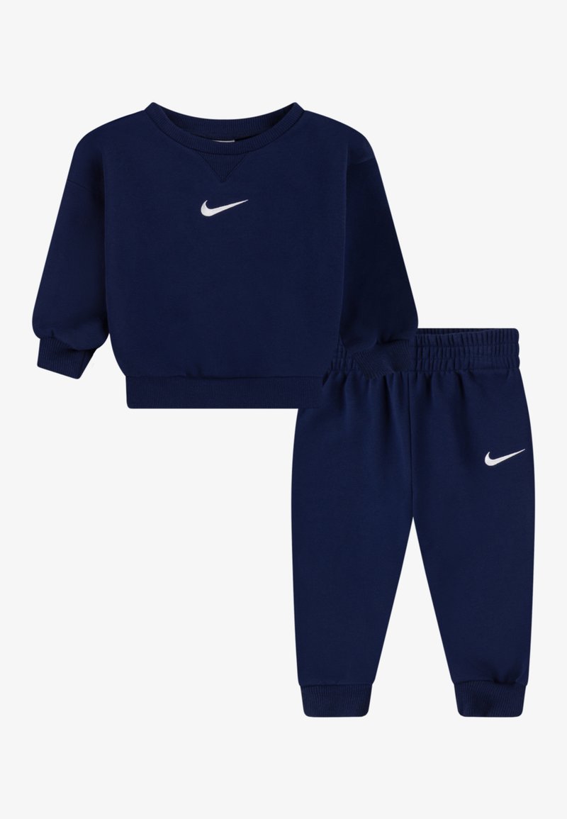 Nike Sportswear ESSENTIAL CREW UNISEX SET - Träningsbyxor - midnight navy