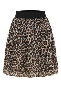 Cloud 5ive STUFEN MIT LEO  UND 2-LAGIGEM STOFF - A-line skjørt - beige