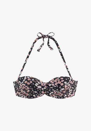 Bikini-Top - schwarz-bedruckt