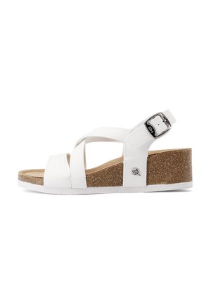 Queen Helena, Sandali con zeppa - bianco