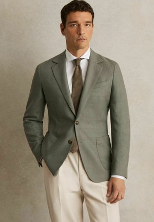 REGULAR FIT SINGLE-BREASTED  - Sakko - sage green