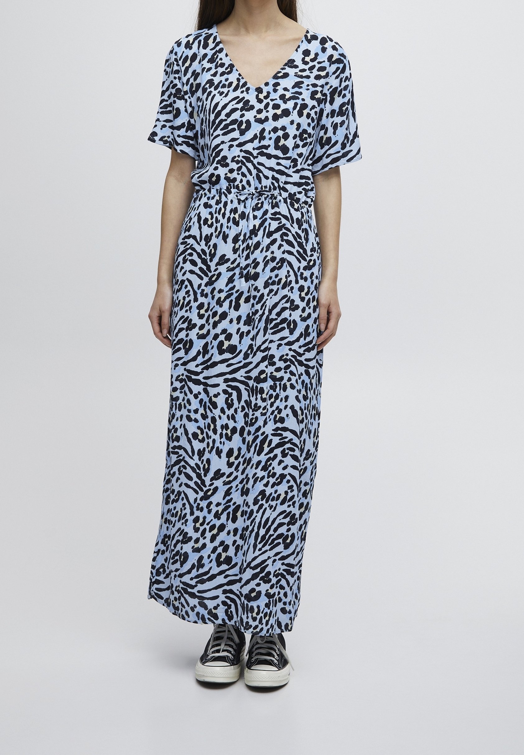 ICHI Maxi-jurk blue/blauw (Pre-owned)