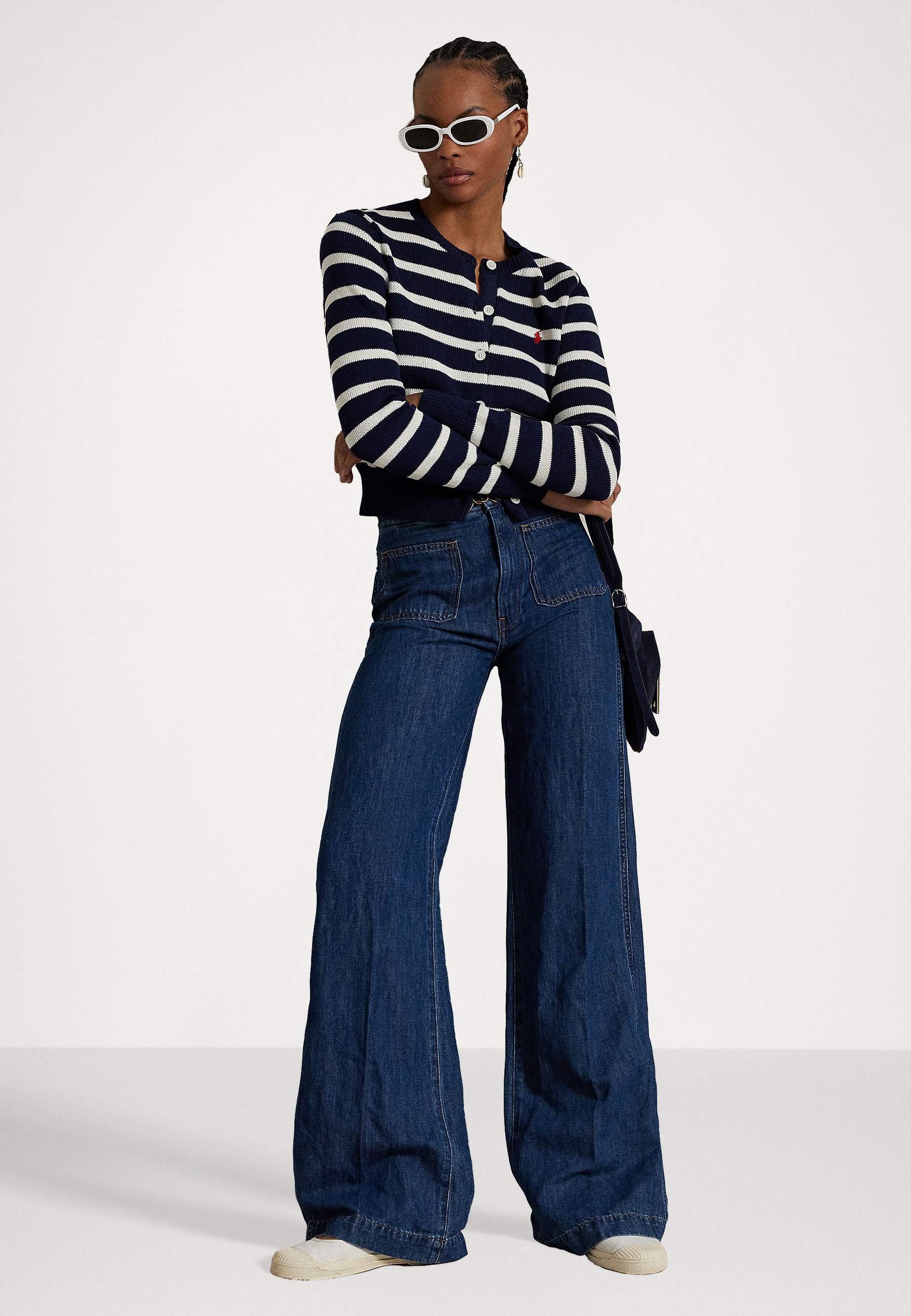 Polo Ralph Lauren WIDE LEG FLARE JEAN - Jean flare - belen wash