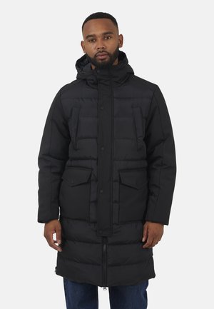 HOODED LONGLINE - Wintermantel - black