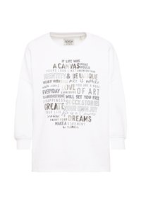 MIT WORDING PRINT UND 3/4-ARM - Sweatshirt - opticwhite