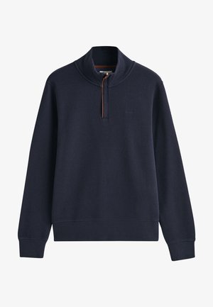 GANT SACKER HALF-ZIP - Mikina - evening blue