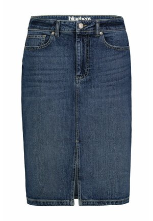 MIT GERADEM SCHNITT UND TASCHEN - Bleistiftrock - blau