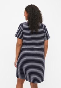 Zizzi SHORT SLEEVED - Tunika - night sky stripe