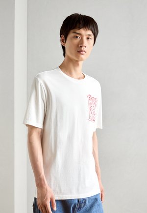 REGULAR FIT FRONT CHEST ARTWORK - Print T-shirt - swan