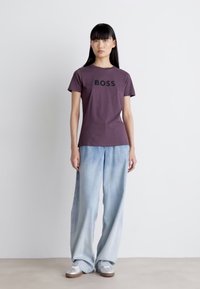 BOSS ELOGO - Marškinėliai su spaudiniu - open purple