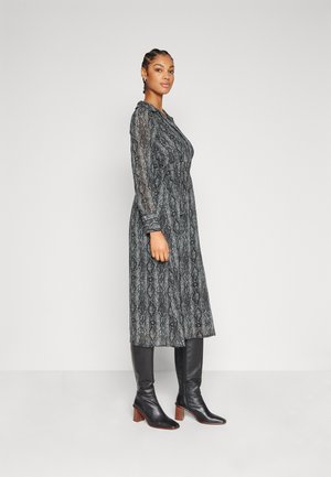 ONLY ONLALLIE MIDI DRESS  - Φόρεμα ημέρας - black aop/sannie snake