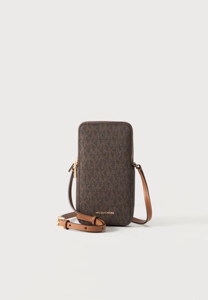 MICHAEL Michael Kors, JET SET SM NS DBL ZIP PHONE XBODY - Phone pouch - brown/acorn