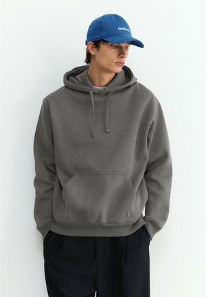 PULL&BEAR, BASIC - HOODIE - Sweat à capuche - dark grey