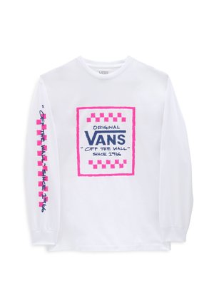 Langærmet T-shirt - white