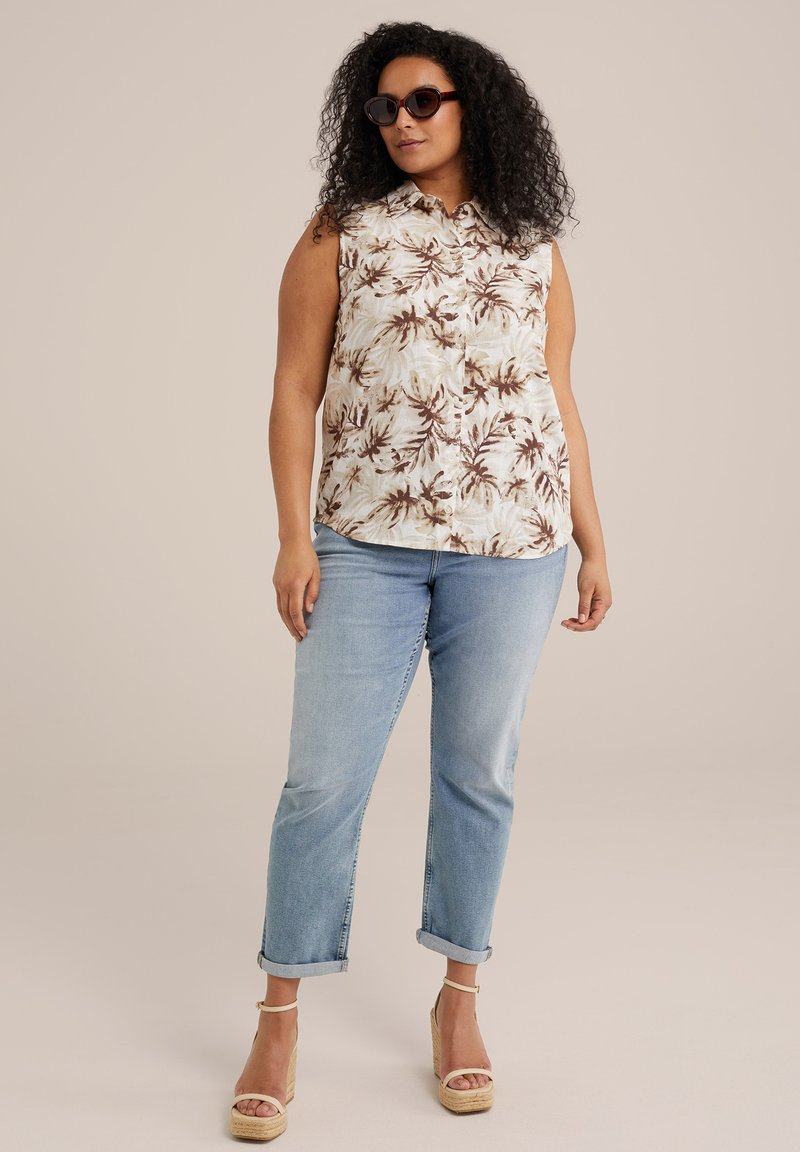 WE Fashion Overhemdblouse beige