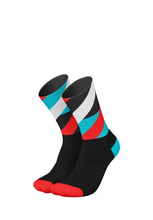 RUNNING LOOPS - Sports socks - black cyan inferno