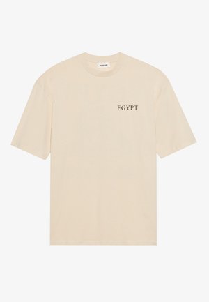 YOURTURN UNISEX - T-shirt imprimé - oatmeal