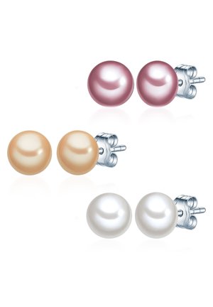 Valero Pearls 3 PACK STECKER SÜßWASSER ZUCHTPERLEN - Earrings - silber