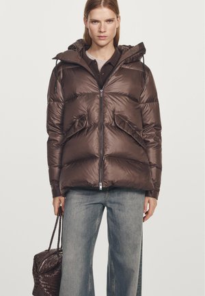Massimo Dutti WATER-REPELLENT PUFFER - Doudoune - brown