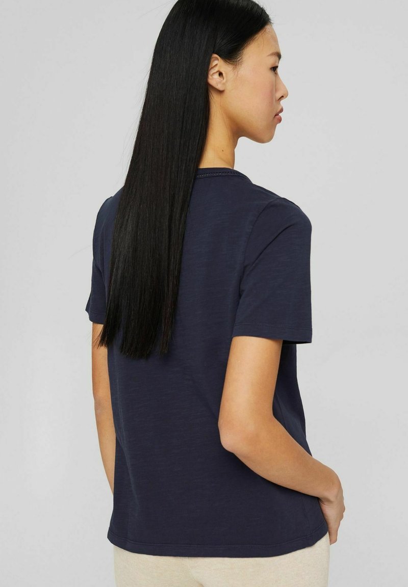 Damen T-Shirts | edc by Esprit T-Shirt basic navy/dunkelblau meliert - HJ24901 Damen T-Shirts | edc by Esprit T-Shirt basic navy/dunkelblau meliert - HJ24901