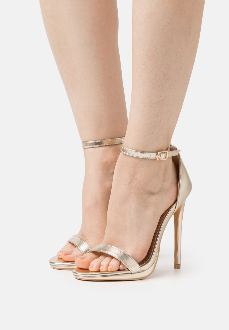 DeeZee ZALBUENA High heeled sandals gold/goldcoloured Zalando.ie