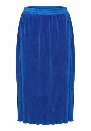 Angel of Style, PLEATED SKIRT, A-LINE, MIDI LENGTH, ELASTIC WAISTBAND - Falda acampanada - blue