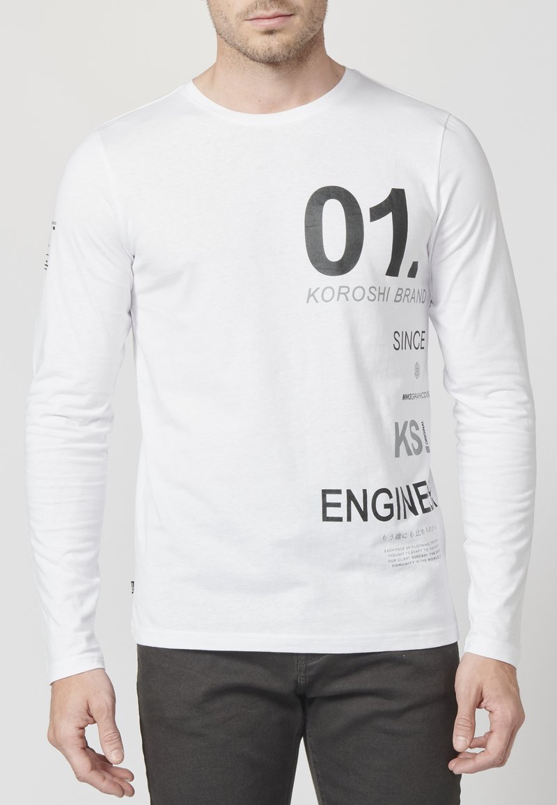 Koroshi Majica z dolgimi rokavi - blanco