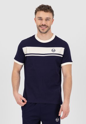 T-shirt print - maritime blue gardenia maritime blue