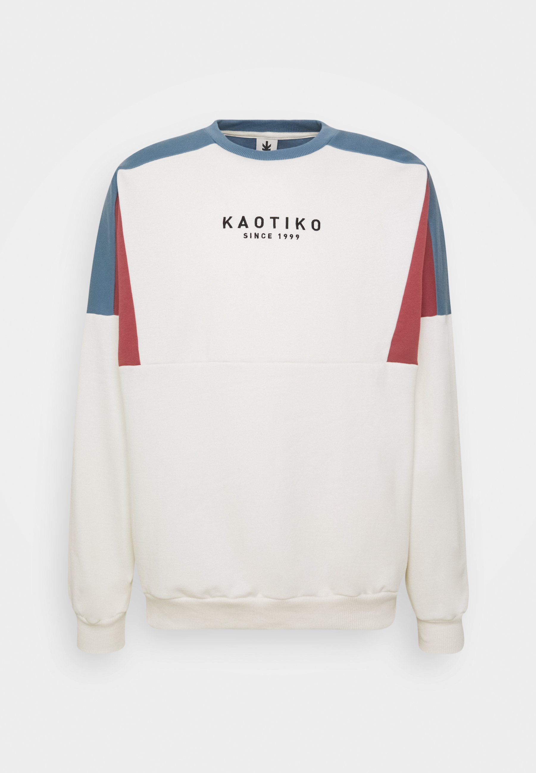 Kaotiko CREW SPIKE - Sudadera - ivory/burgundy/crema - Zalando.es
