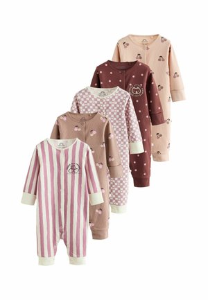Next, REGULAR FIT - BABY SLEEPSUITS 5 PACK - Sleep suit - burgundy purple kitten