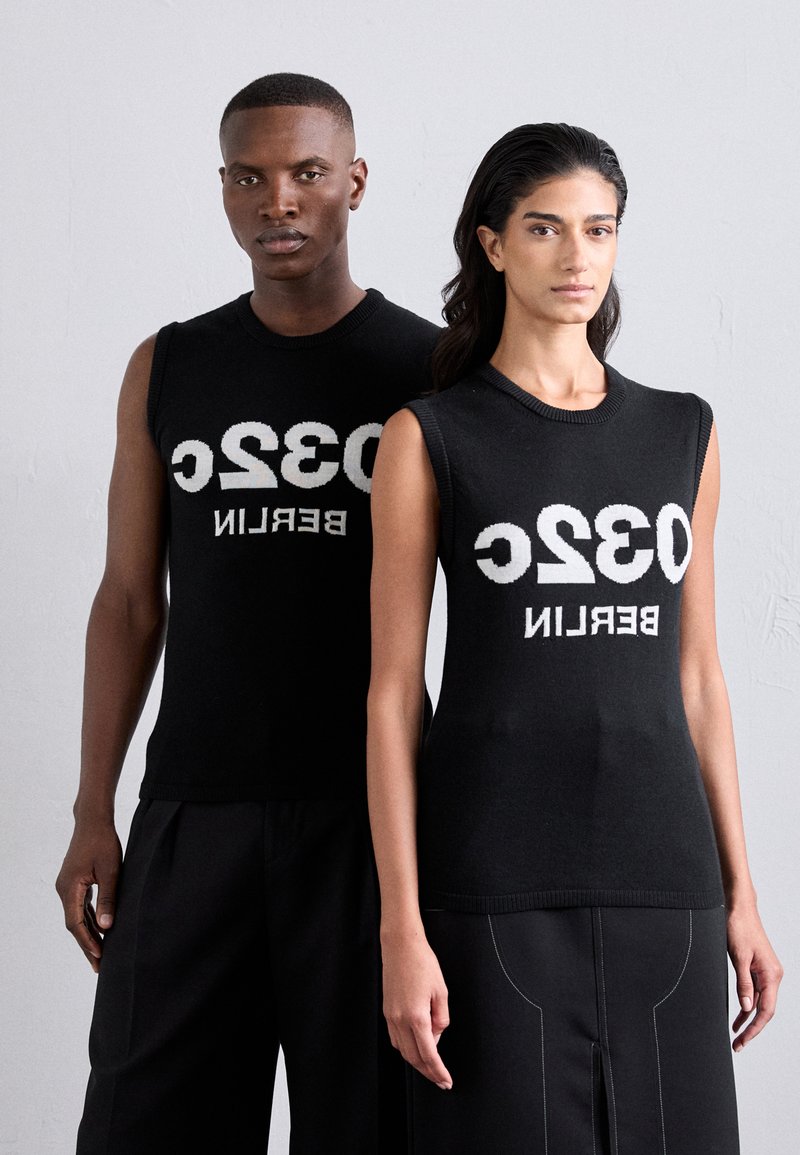 032c HOLLYWOOD TO BERLIN SELFIE TANK - Strickpullover - black