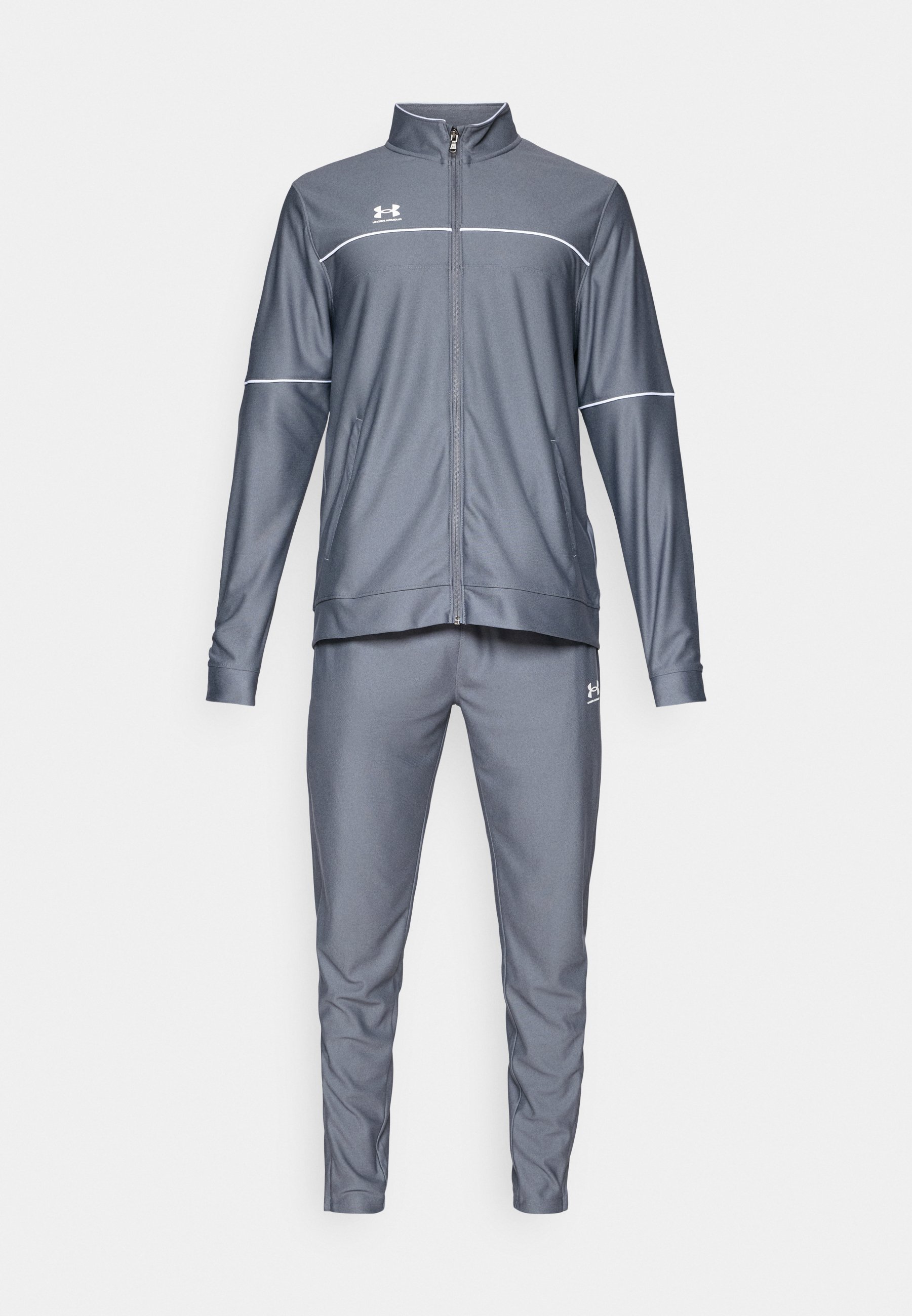 Under Armour CHALLENGER - Tracksuit - castlerock/white/grey