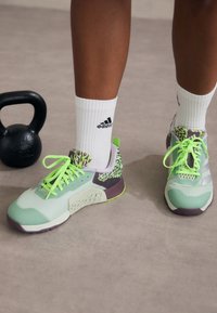 adidas Performance DROPSET 3 GFX  - Sportovní boty - linen green/silver metallic/lucid lemon