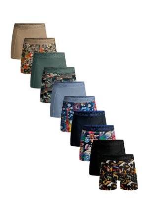 10-PACK PRINT - Boxershort - print black blue green beige