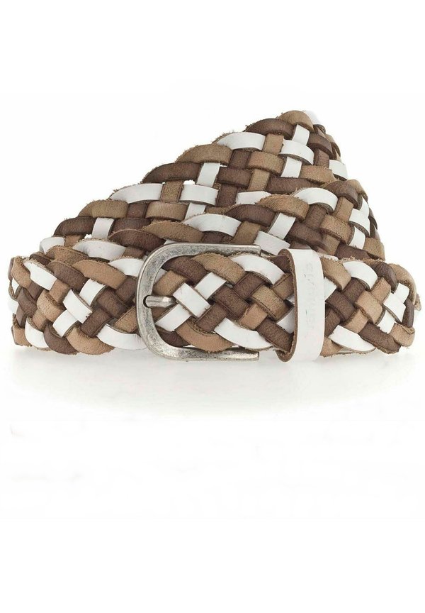 Flechtgürtel - weiss