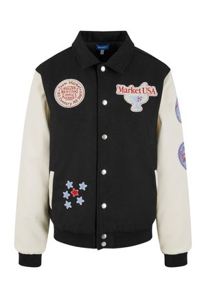 Market Bunda z umělé kůže - multi