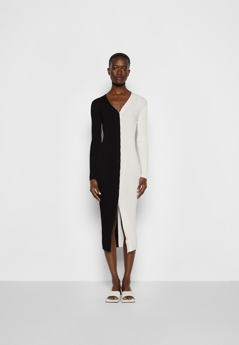 Damen Kleider | STAUD SHOKO Strickkleid black/white/schwarz - AI39605 Damen Kleider | STAUD SHOKO Strickkleid black/white/schwarz - AI39605
