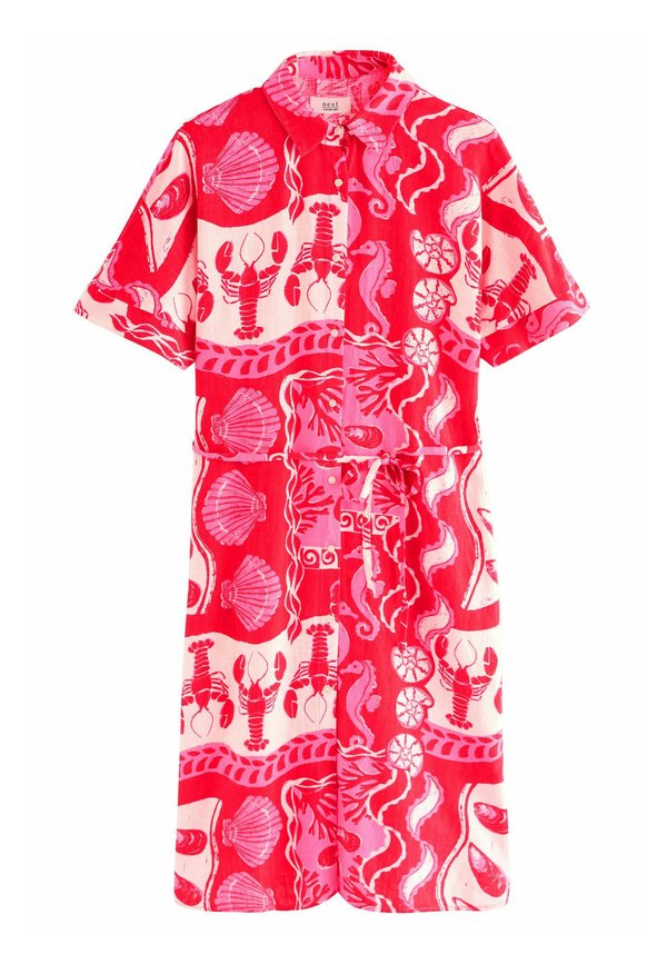 REGULAR FIT - SHORT SLEEVE TIE WAIST - Blusenkleid